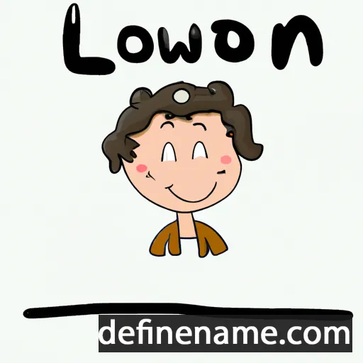 cartoon of the name Louwenn