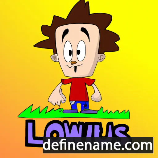 cartoon of the name Louwis