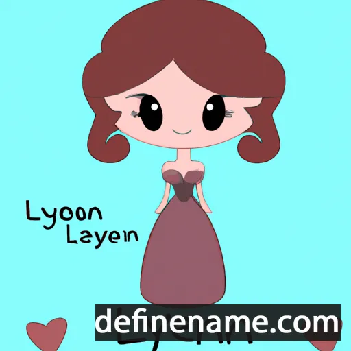 cartoon of the name Lovelyn