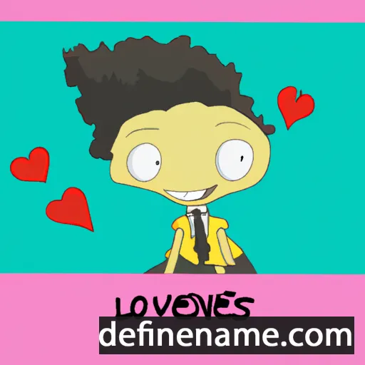 cartoon of the name Loveness