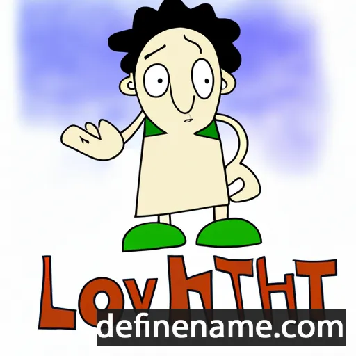 cartoon of the name Loveth