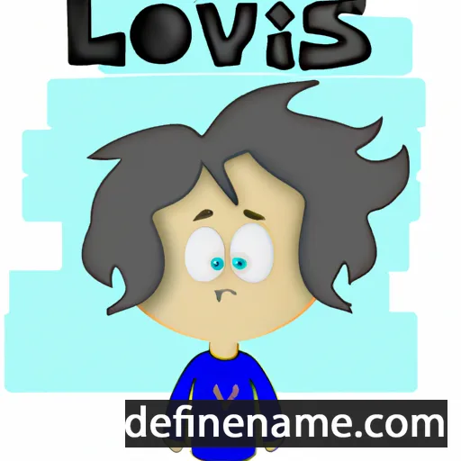 cartoon of the name Lovis