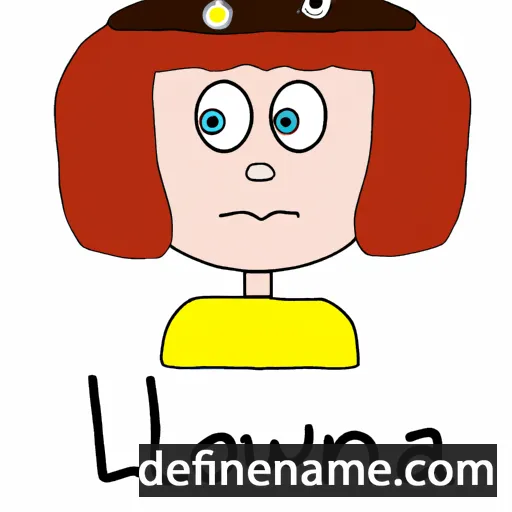 cartoon of the name Lowena