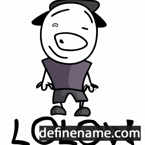 cartoon of the name Lowgen