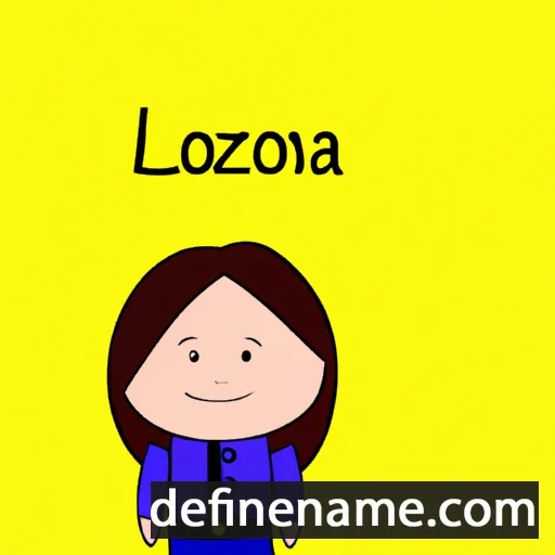 cartoon of the name Lozana