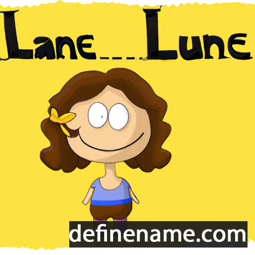 cartoon of the name Luane