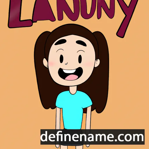 cartoon of the name Luany