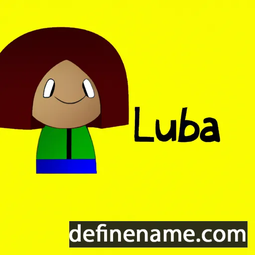 cartoon of the name Lubena