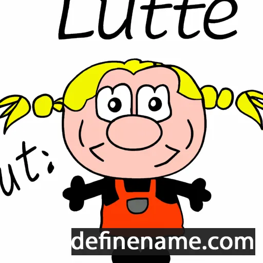 cartoon of the name Lütje