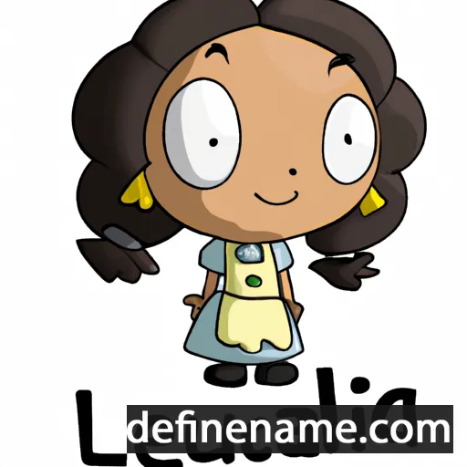 cartoon of the name Lucelia