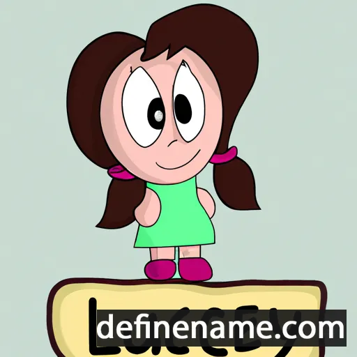 cartoon of the name Lucely