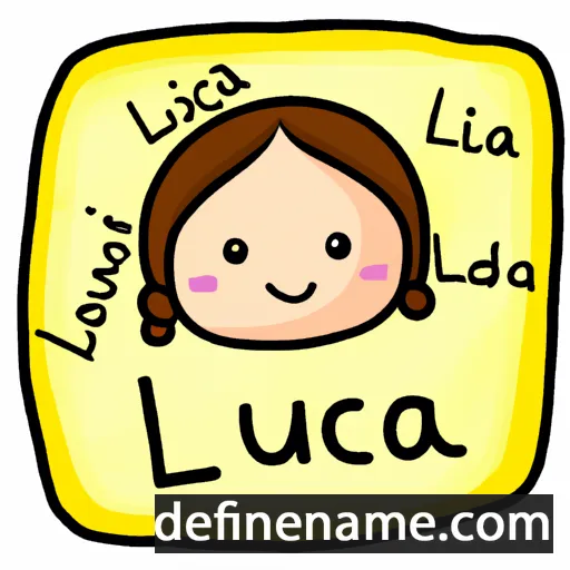 cartoon of the name Lucica