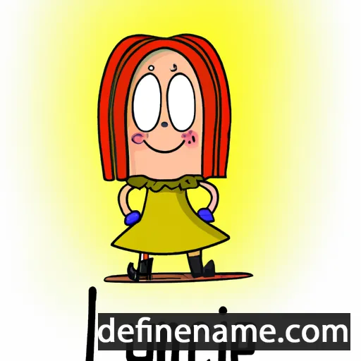 cartoon of the name Lucine