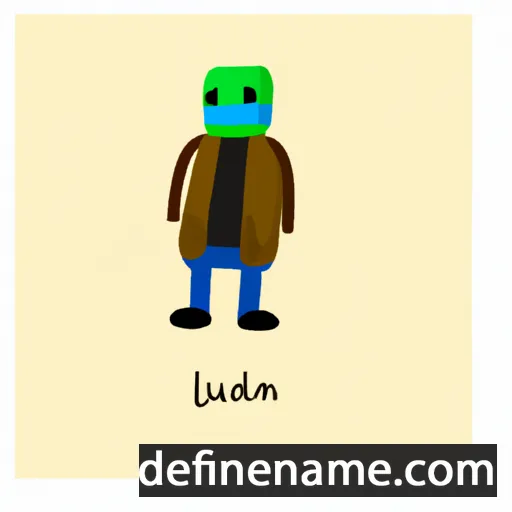 cartoon of the name Ludan