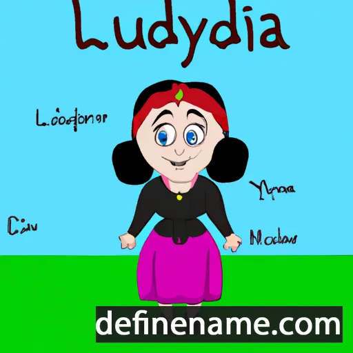 cartoon of the name Ludmyla