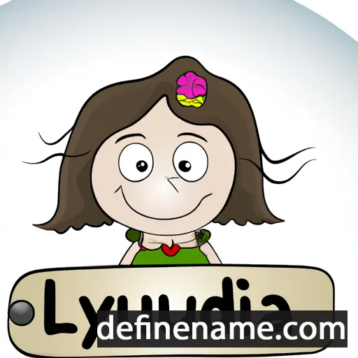 cartoon of the name Ludmylla