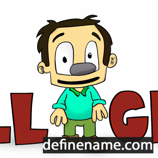 cartoon of the name Luige