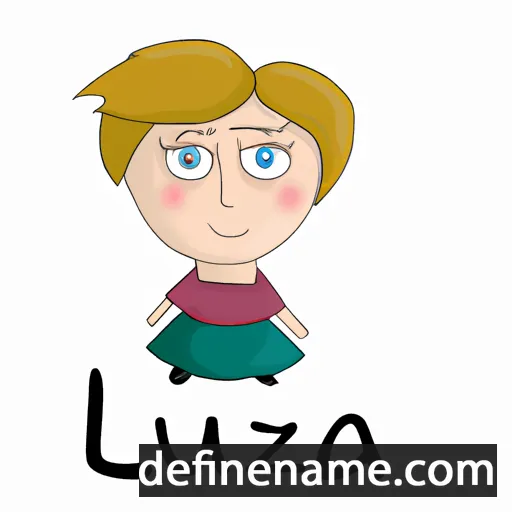 cartoon of the name Lujzika