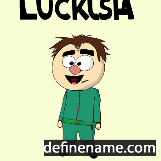 cartoon of the name Lukash