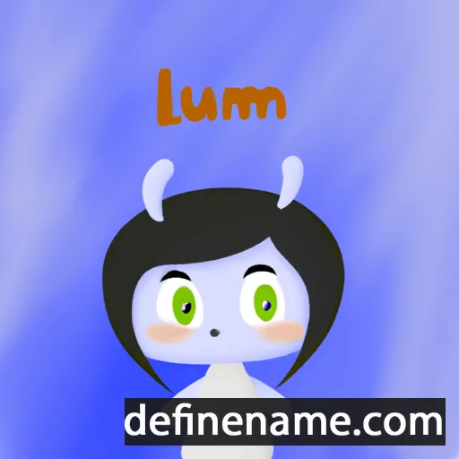 cartoon of the name Lumi