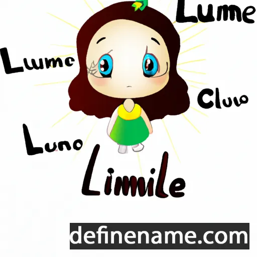 cartoon of the name Lumielle