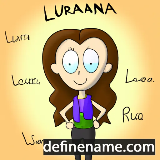 cartoon of the name Lurana