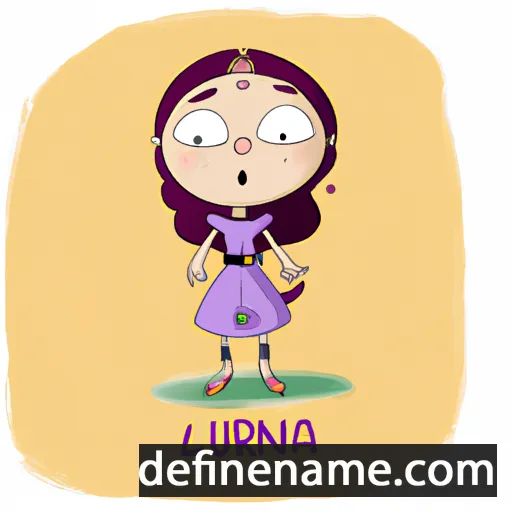 cartoon of the name Luriana