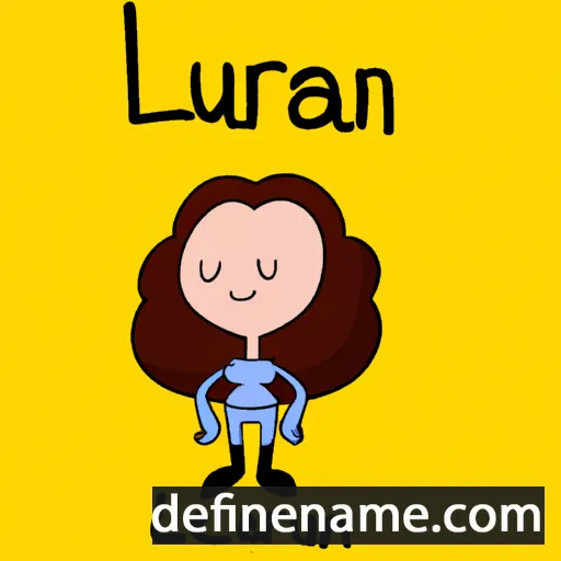 cartoon of the name Lurlean