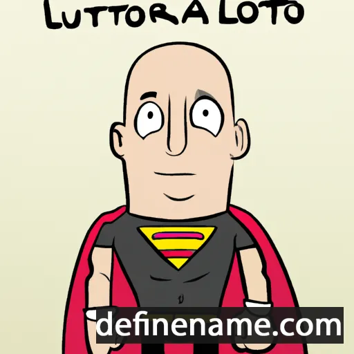 cartoon of the name Luthor