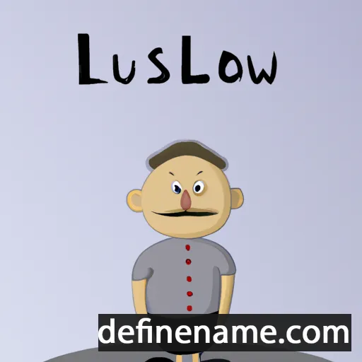 cartoon of the name Lutosław