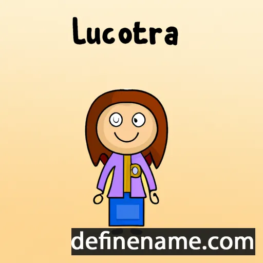 cartoon of the name Lutricia