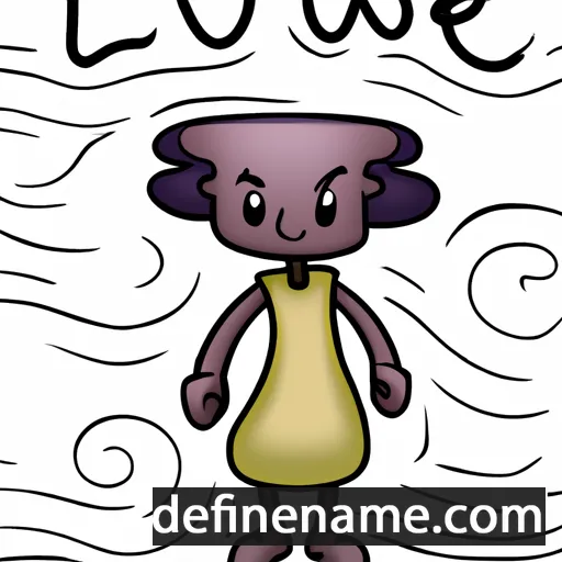 cartoon of the name Luwe