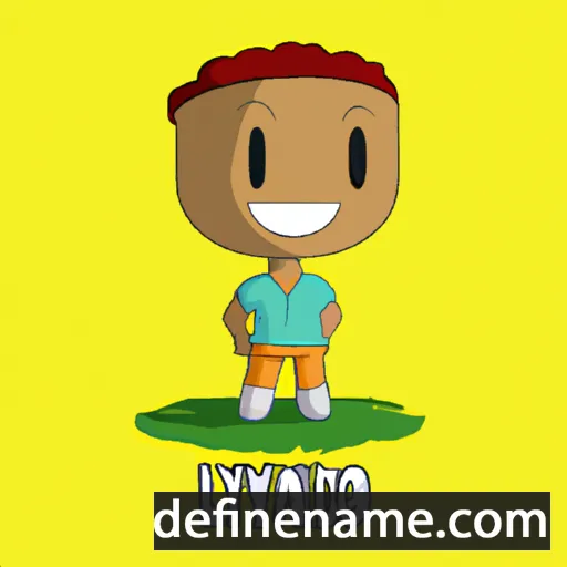 cartoon of the name Luyando