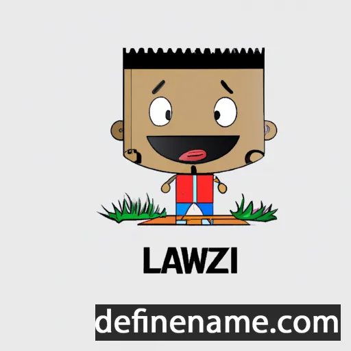 cartoon of the name Lwazi