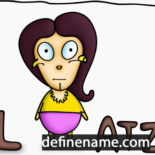 cartoon of the name Lyazzat