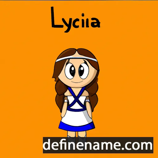 cartoon of the name Lycia