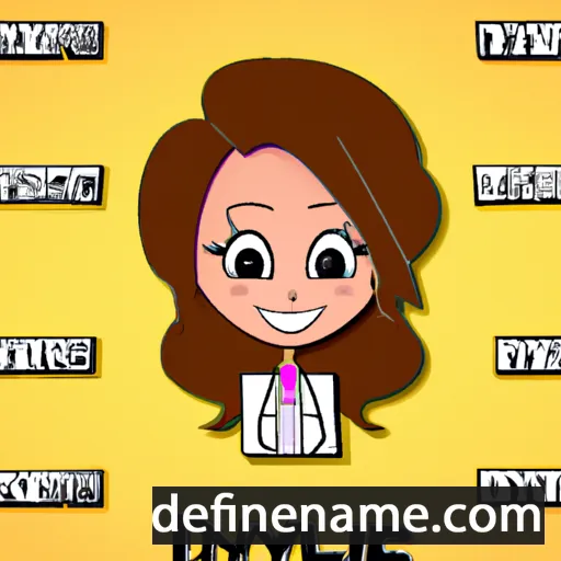 cartoon of the name Lydiane