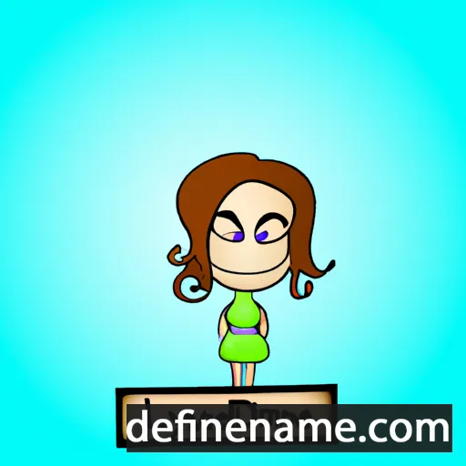 cartoon of the name Lydianne