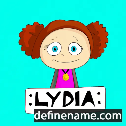 cartoon of the name Lydya