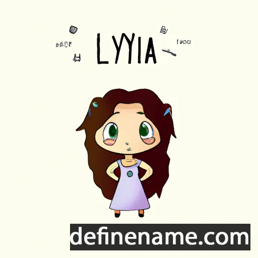 cartoon of the name Lylina