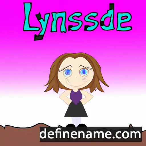 cartoon of the name Lyndsie