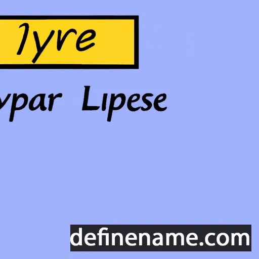 cartoon of the name Lyrae