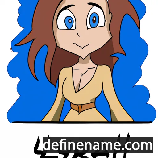 cartoon of the name Lyrah