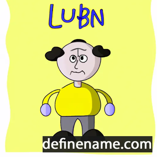 cartoon of the name Lyublen