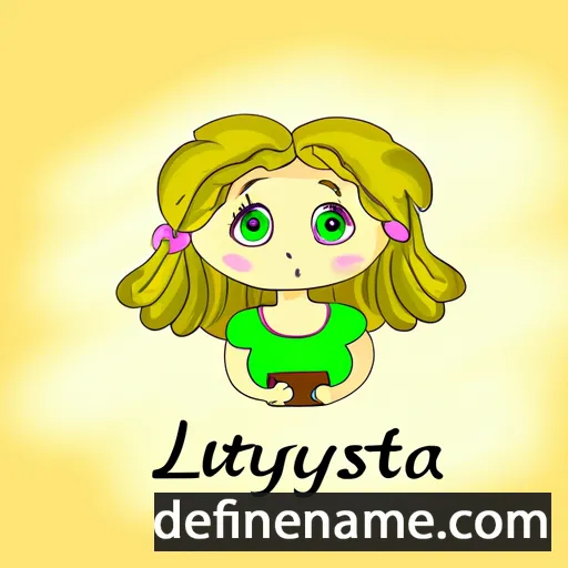 cartoon of the name Lyutsiya