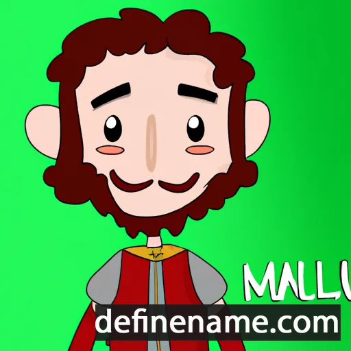 cartoon of the name Máel Ruain