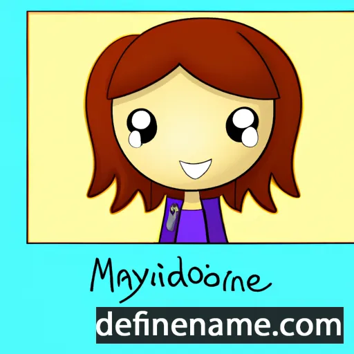 cartoon of the name Madalynne