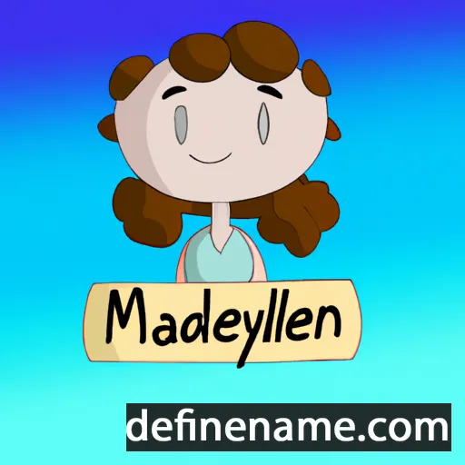 cartoon of the name Maddelynn