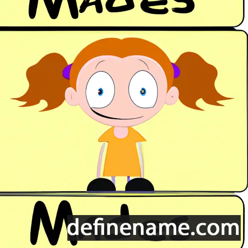 cartoon of the name Maddis