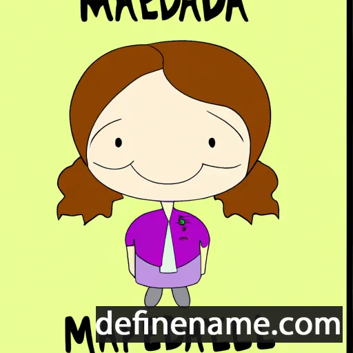 cartoon of the name Madelyna